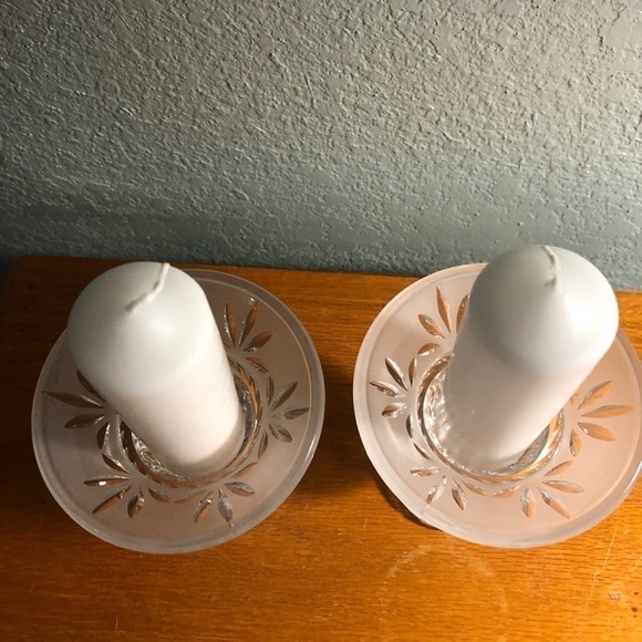 HOLIDAY gifts it crystal candleholders NWOT - Picture 5 of 7